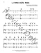 Let Freedom Ring piano sheet music cover